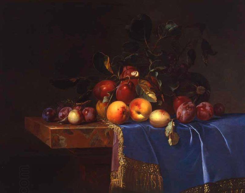 Willem van Fruit Still Life with a Snail oil painting picture
